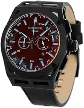 DIESEL クロノグラフ 腕時計　DZ4544 DZ4544 Man: Timeframe chronograph black leather watch | Diesel